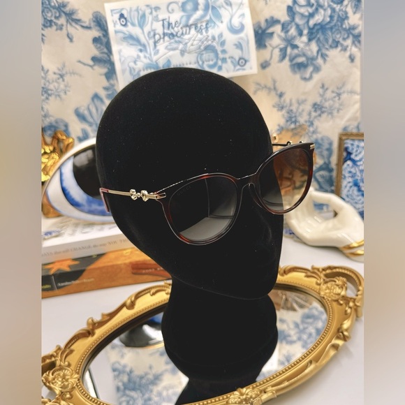 🆕 GUCCI 🧿 NWOT GG0885SA002 Acetate Cat Eye Horsebit Sunglasses, Brown Gradient - Picture 2 of 15